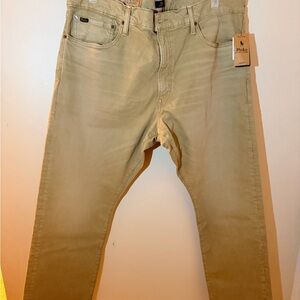 Ralph Lauren Men's Slim Fit Tan Jeans Varrick